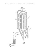 SUPPORT FOR VERTICALLY MOUNTED EXHAUST COMPONENTS diagram and image