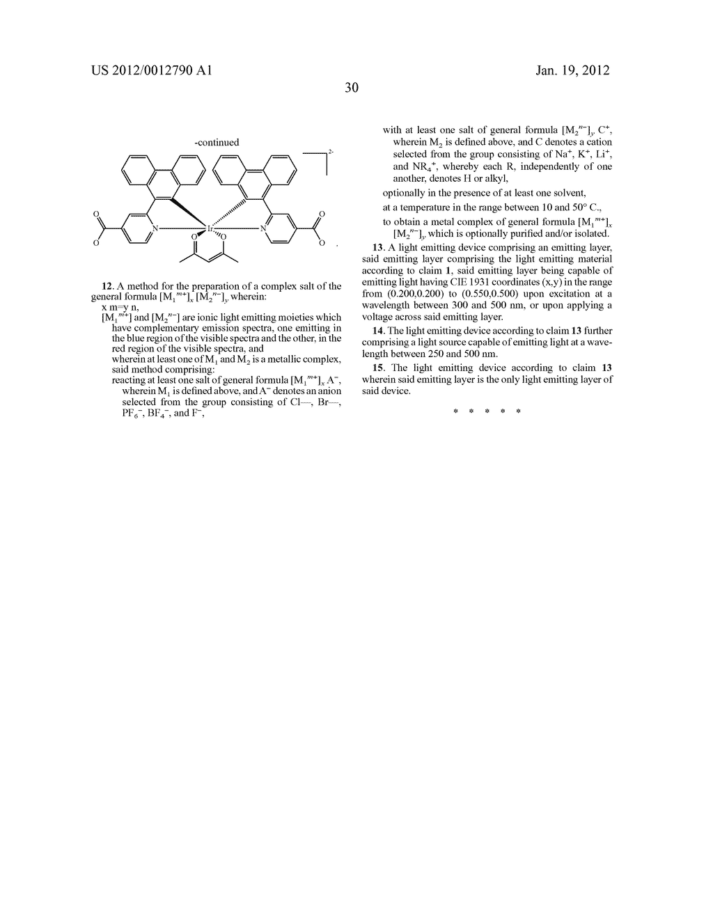 Complex salts for light emitting devices - diagram, schematic, and image 35