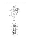 PULLEY WITH UNLOCKABLE CLAMP diagram and image