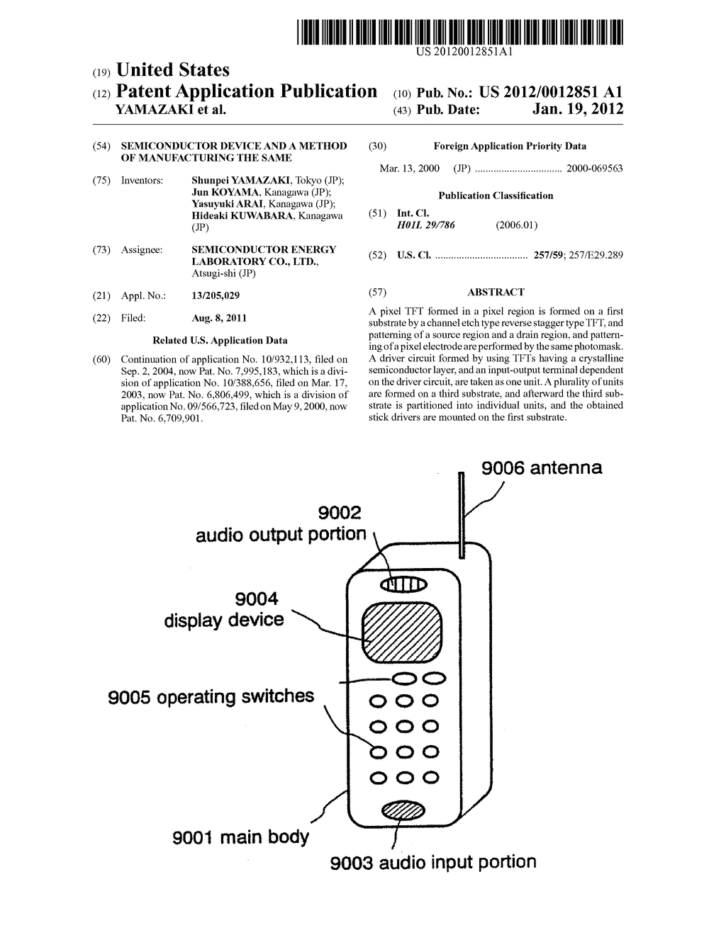 SEMICONDUCTOR DEVICE AND A METHOD OF MANUFACTURING THE SAME - diagram, schematic, and image 01