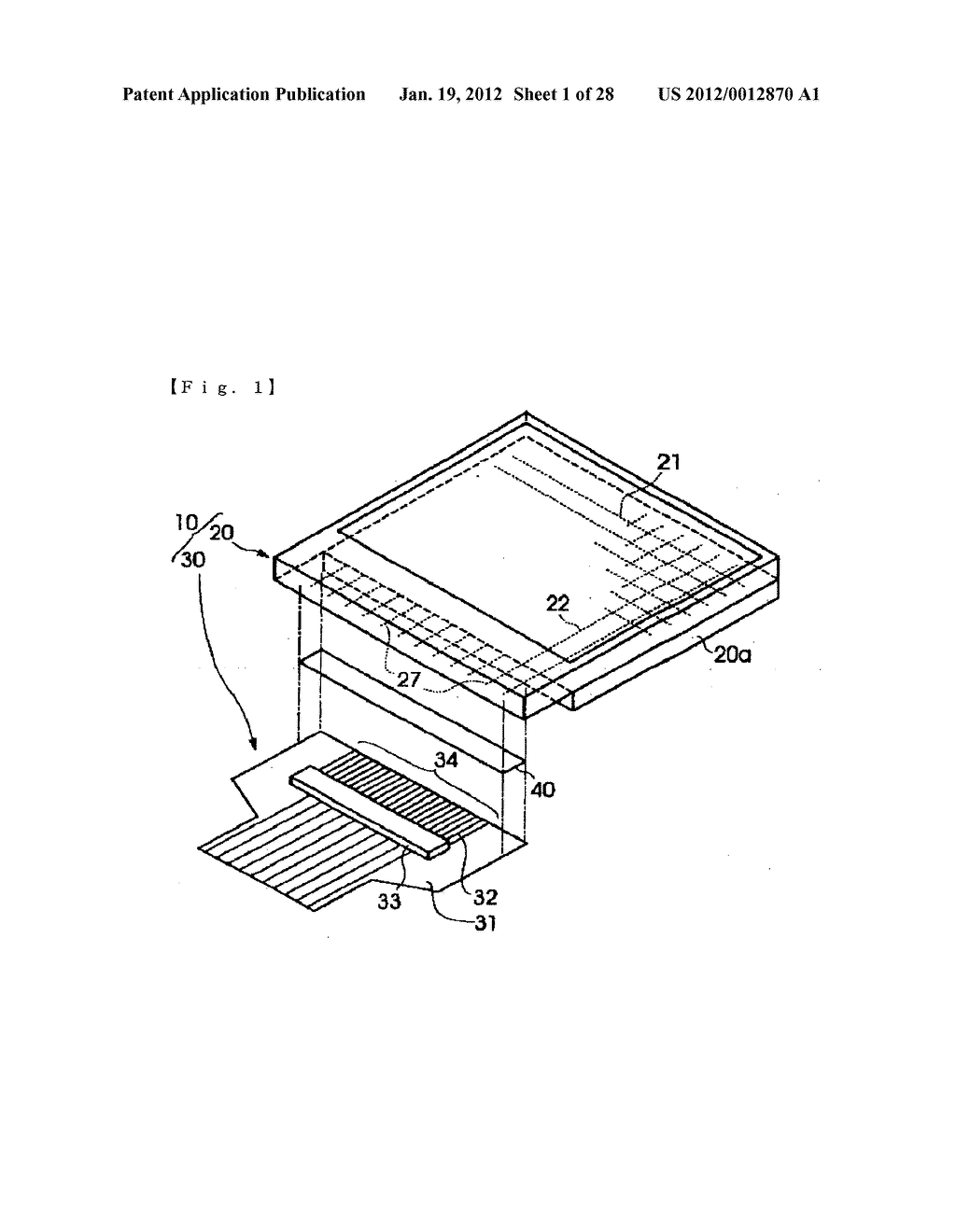 Method of Manufacturing An Electric Optical Device in Which External     Connection Terminals Are Formed - diagram, schematic, and image 02