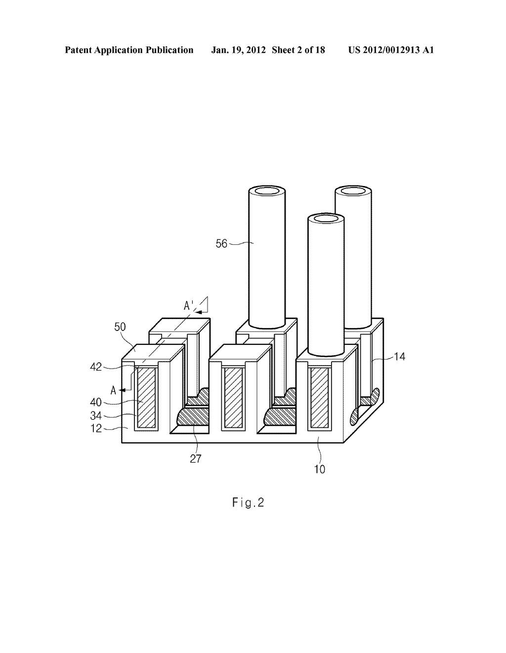 SEMICONDUCTOR DEVICE INCLUDING VERTICAL TRANSISTOR AND METHOD FOR     MANUFACTURING THE SAME - diagram, schematic, and image 03