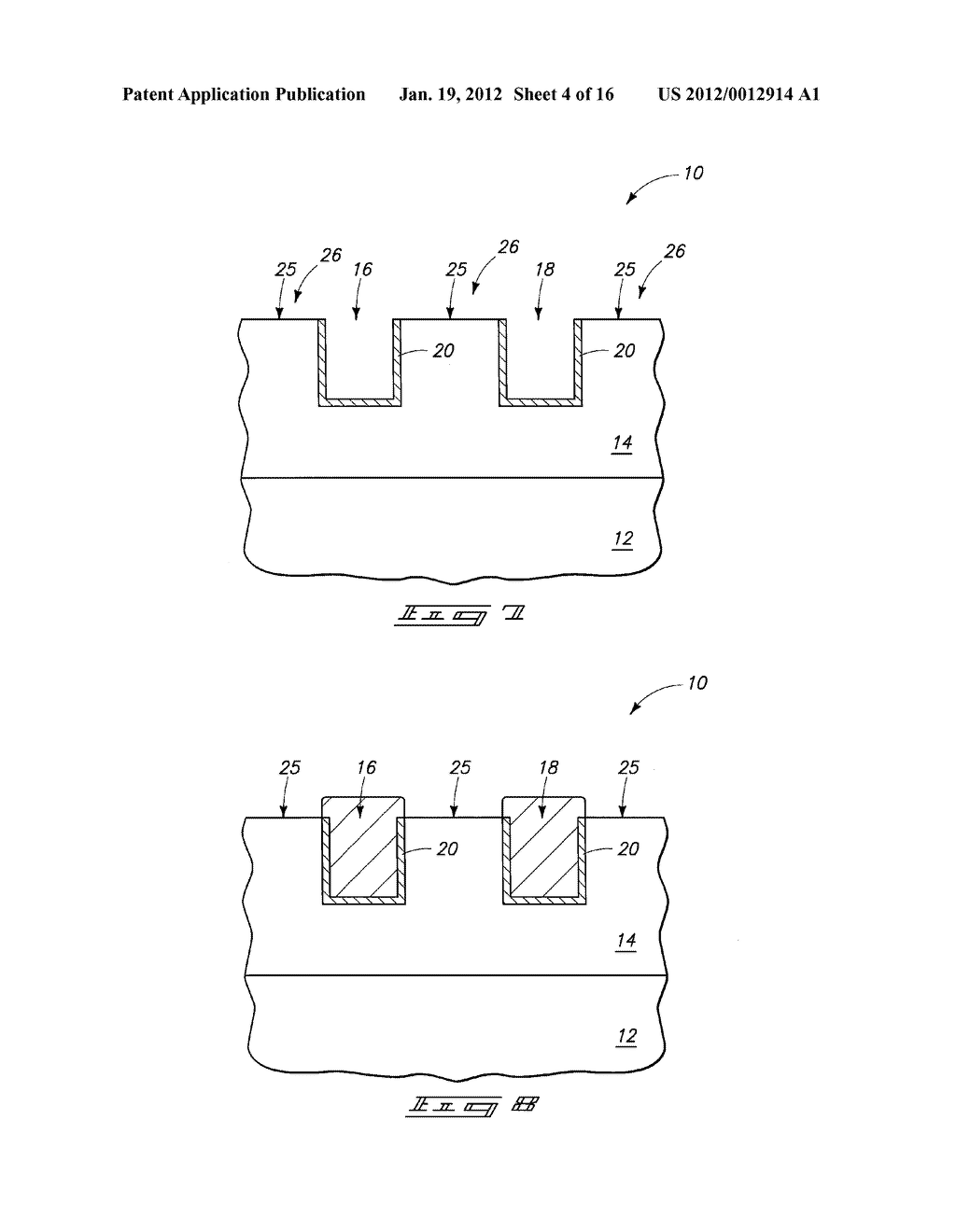 Semiconductor Constructions, and Methods of Forming Semiconductor     Constructions - diagram, schematic, and image 05