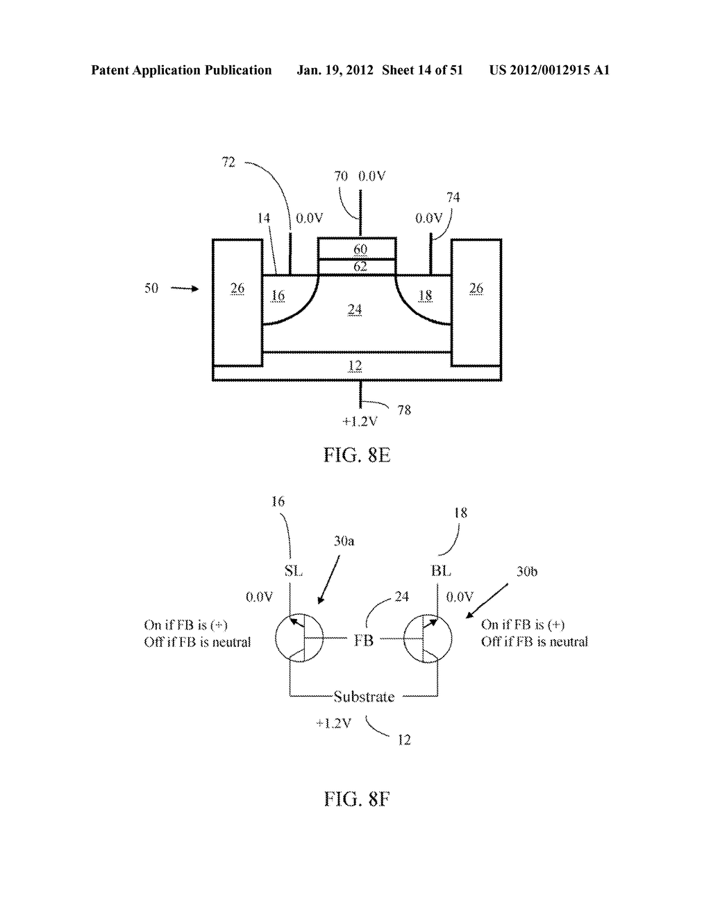 SEMICONDUCTOR MEMORY HAVING ELECTRICALLY FLOATING BODY TRANSISTOR - diagram, schematic, and image 15