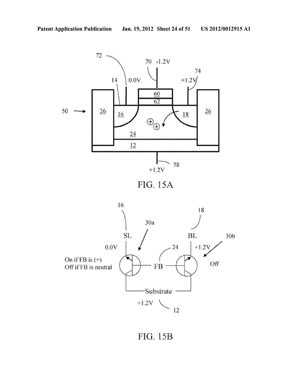 SEMICONDUCTOR MEMORY HAVING ELECTRICALLY FLOATING BODY TRANSISTOR - diagram, schematic, and image 25