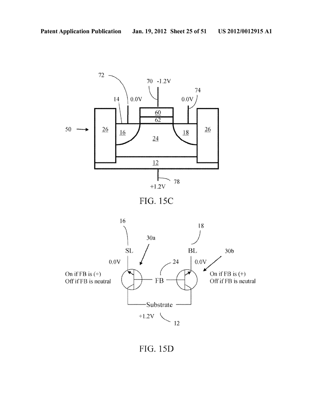 SEMICONDUCTOR MEMORY HAVING ELECTRICALLY FLOATING BODY TRANSISTOR - diagram, schematic, and image 26