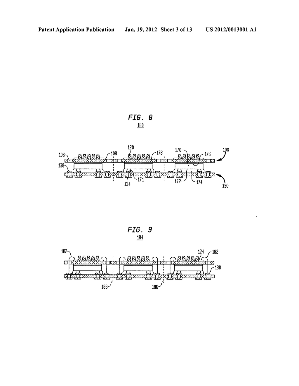 STACKABLE MOLDED MICROELECTRONIC PACKAGES WITH AREA ARRAY UNIT CONNECTORS - diagram, schematic, and image 04