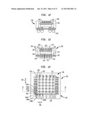 STACKABLE MOLDED MICROELECTRONIC PACKAGES WITH AREA ARRAY UNIT CONNECTORS diagram and image
