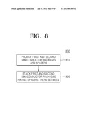 PACKAGE-ON-PACKAGE SEMICONDUCTOR PACKAGE HAVING SPACERS DISPOSED BETWEEN     TWO PACKAGE SUBSTRATES diagram and image