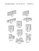 Puzzle with Polycubes of Distributed and Low Complexity for Building Cube     and Other Shapes diagram and image