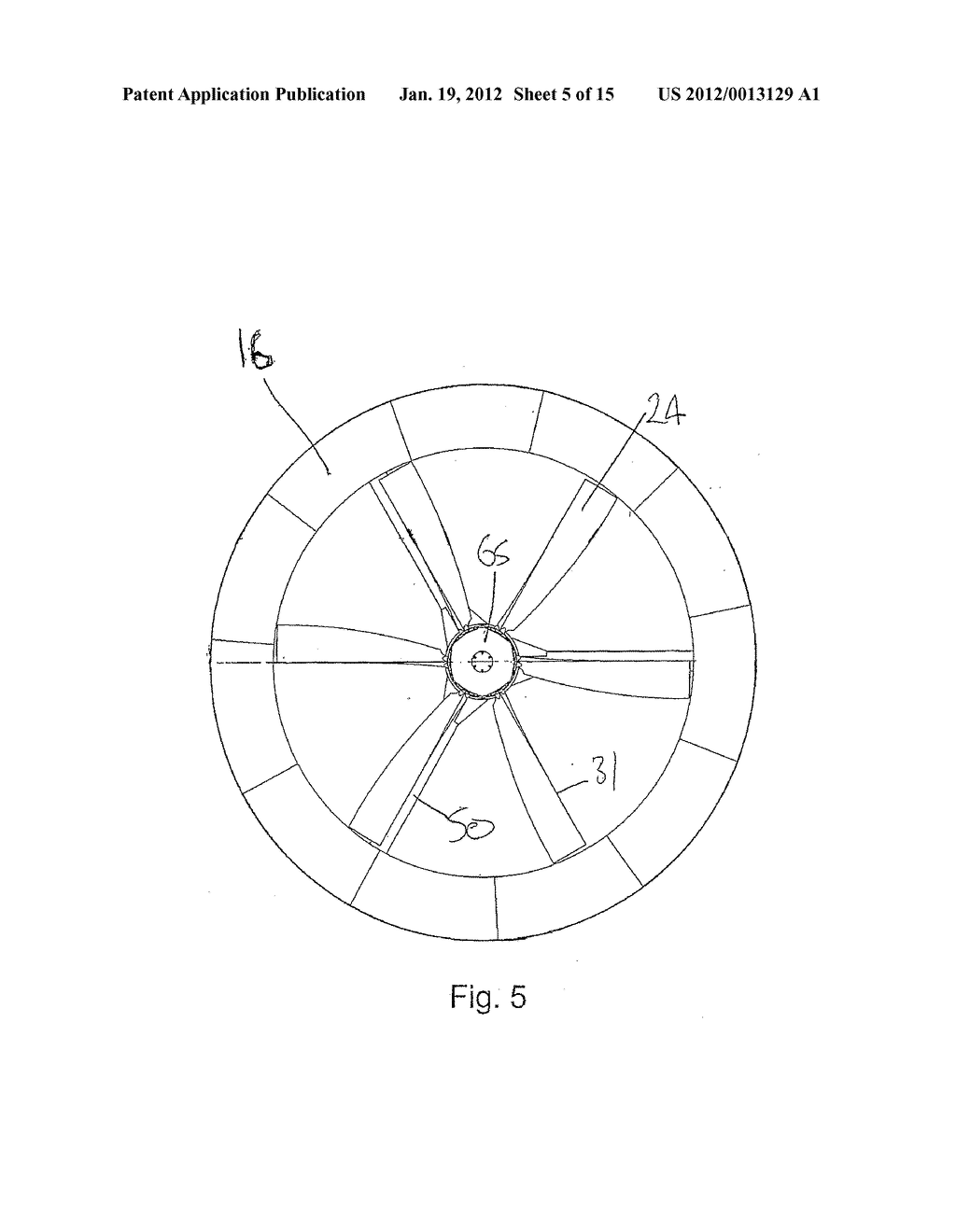 CENTRAL AXIS WATER TURBINE - diagram, schematic, and image 06