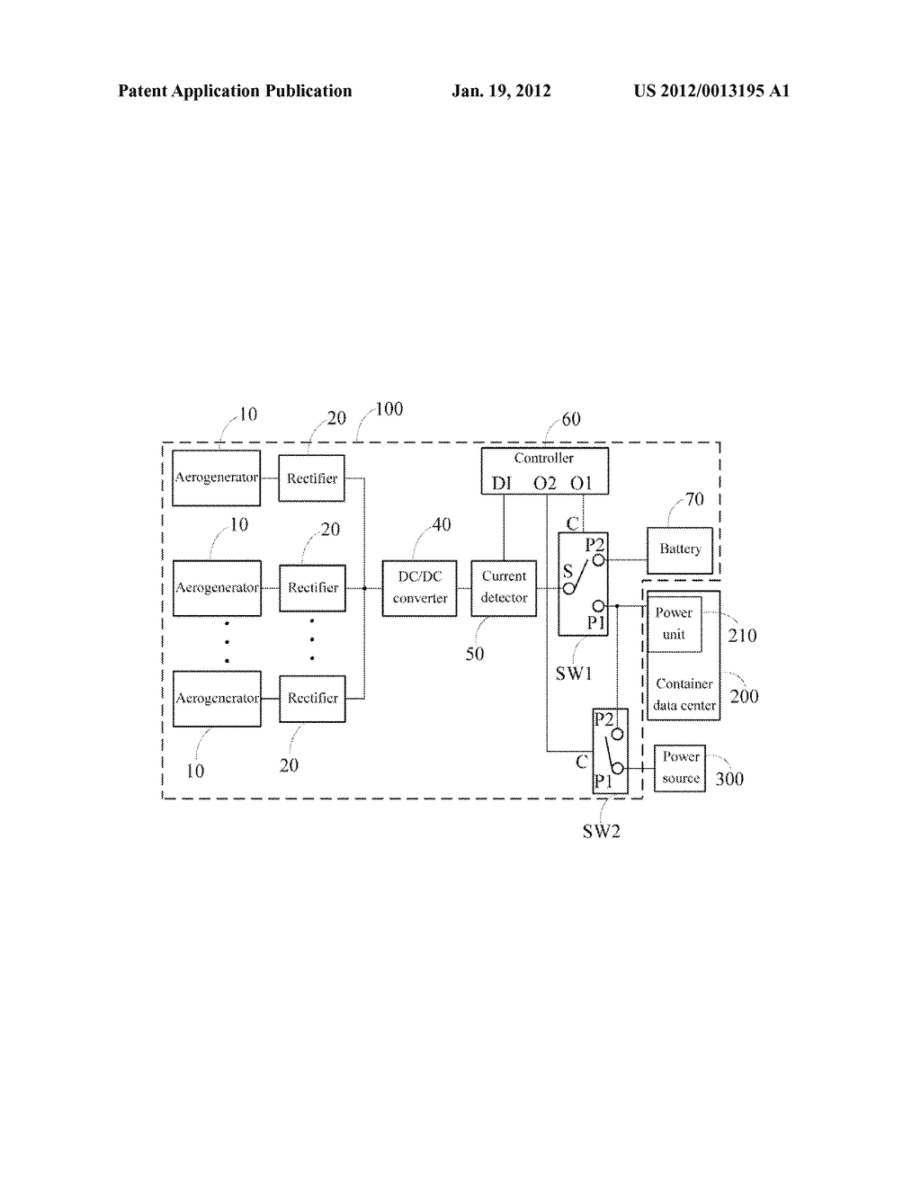 POWER SUPPLY SYSTEM AND CONTAINER DATA CENTER INCLUDING SAME - diagram, schematic, and image 02