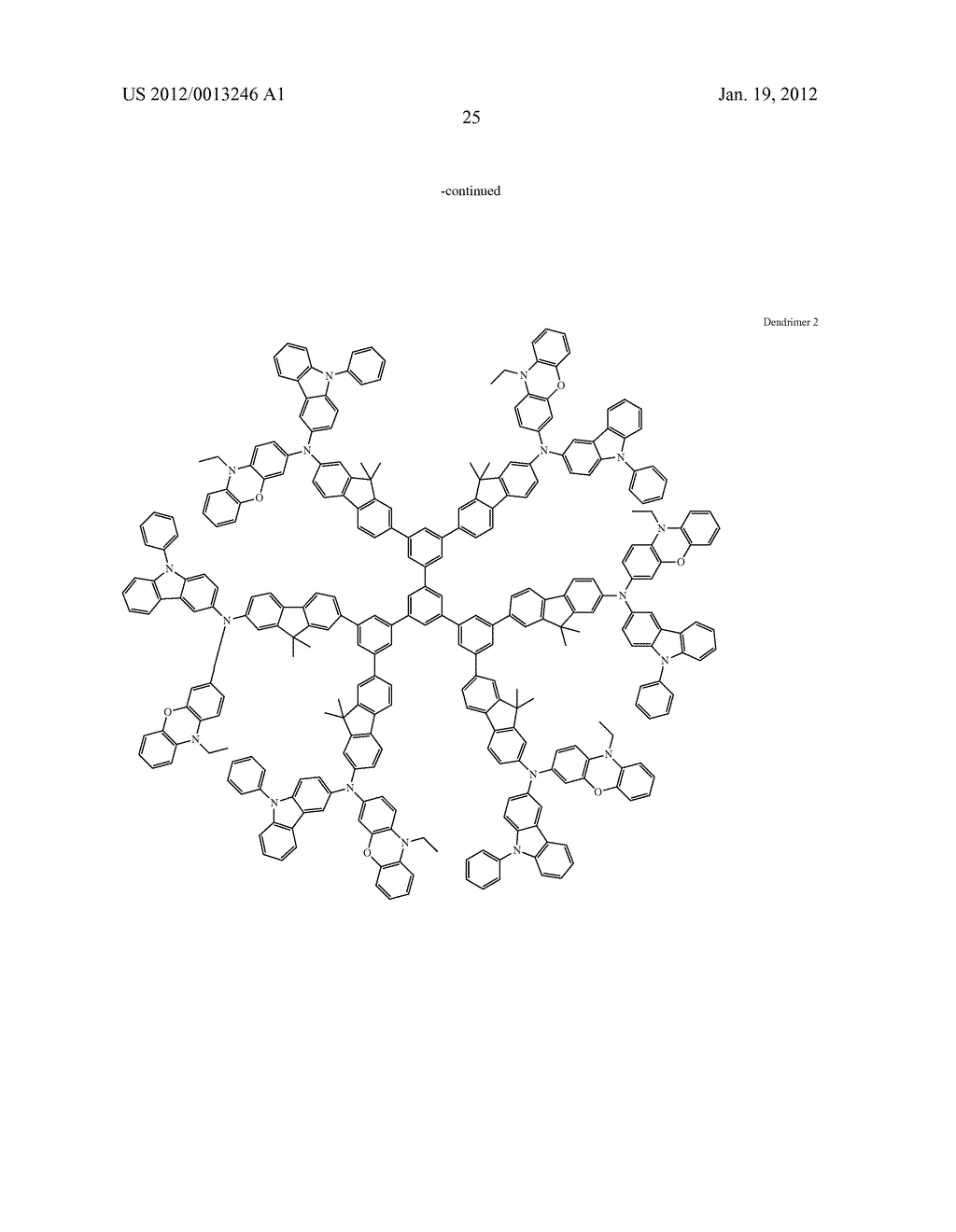 DENDRIMER AND ORGANIC LIGHT-EMITTING DEVICE USING THE SAME - diagram, schematic, and image 27