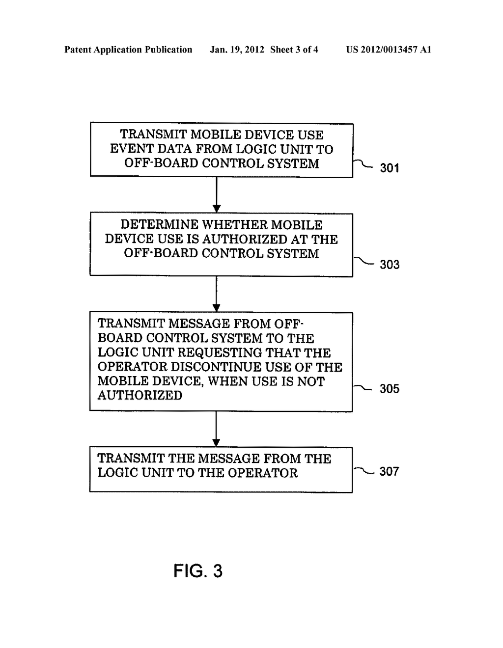 SYSTEM AND METHOD FOR MONITORING TRANSPORTATION SYSTEM VEHICLE OPERATOR     USE OF MOBILE DEVICES - diagram, schematic, and image 04