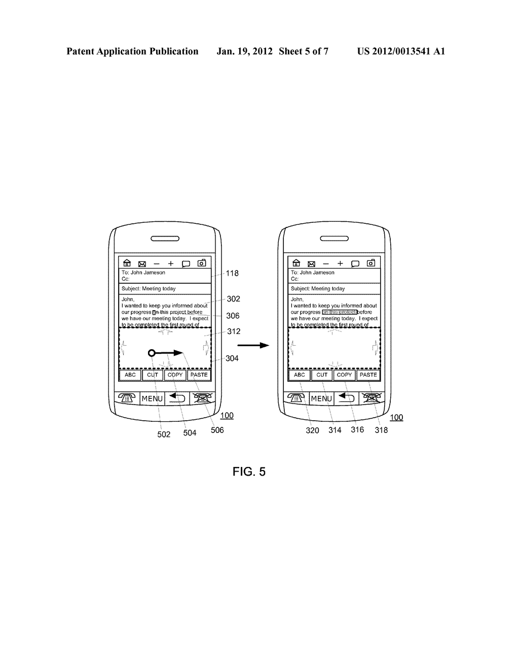 PORTABLE ELECTRONIC DEVICE AND METHOD OF CONTROLLING SAME - diagram, schematic, and image 06