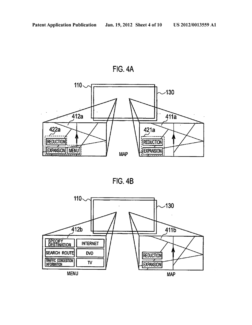 MULTIPLE VISUAL DISPLAY DEVICE AND VEHICLE-MOUNTED NAVIGATION SYSTEM - diagram, schematic, and image 05