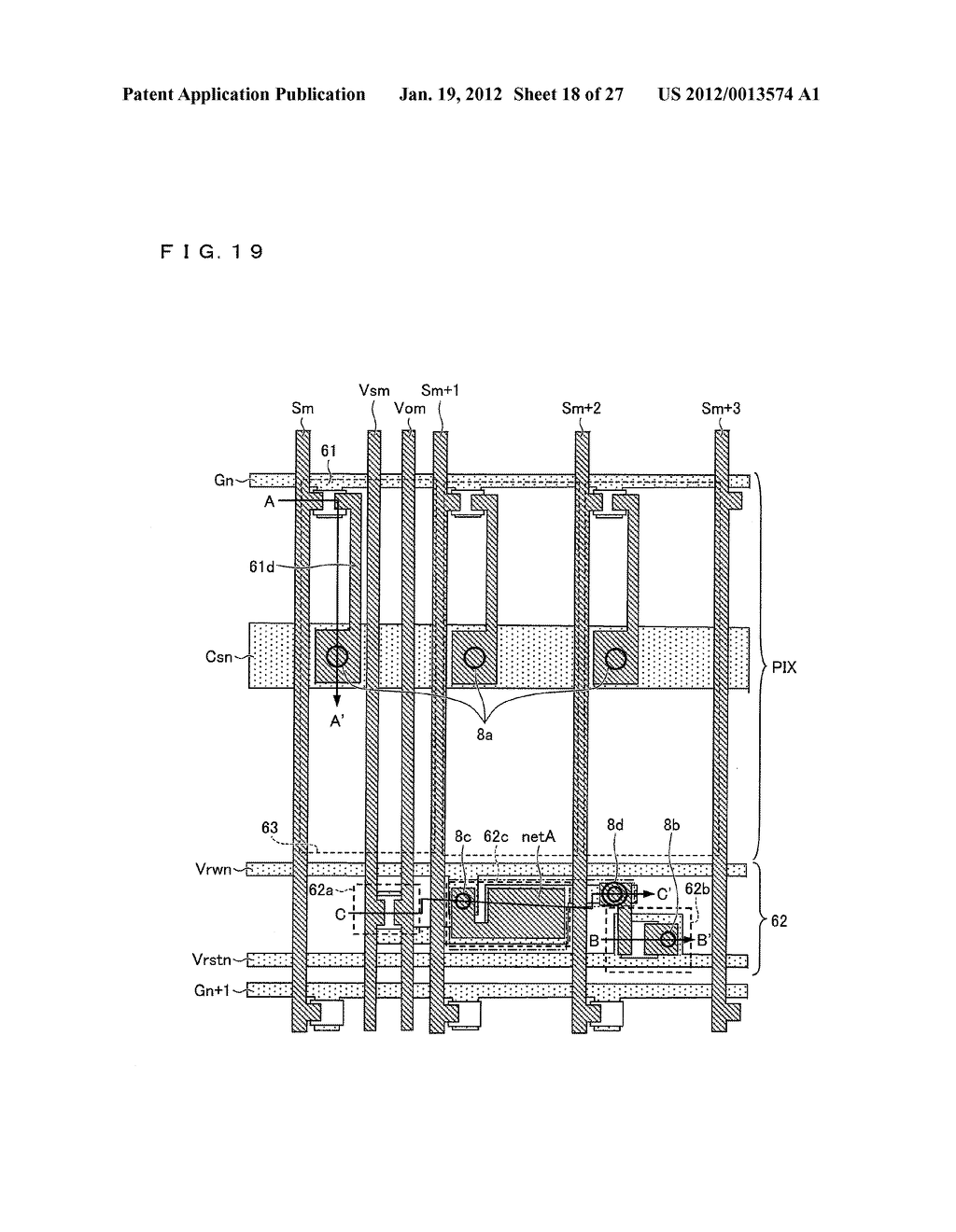 DISPLAY DEVICE AND DRIVING METHOD FOR DISPLAY DEVICE - diagram, schematic, and image 19