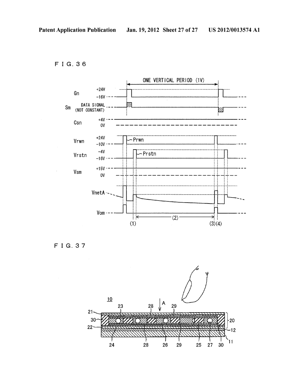 DISPLAY DEVICE AND DRIVING METHOD FOR DISPLAY DEVICE - diagram, schematic, and image 28