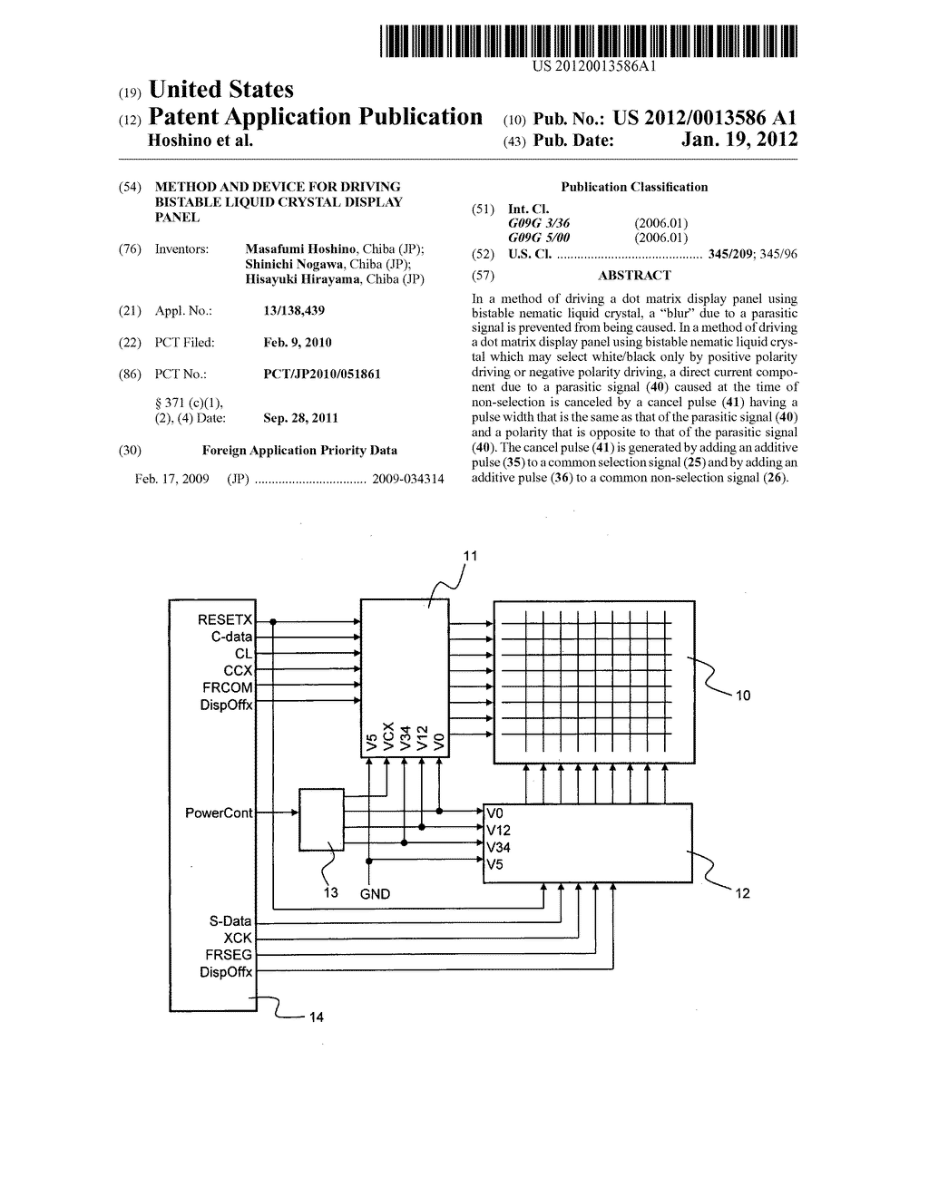 Method and device for driving bistable liquid crystal display panel - diagram, schematic, and image 01