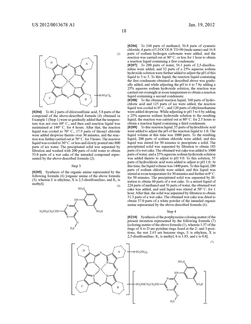 Porphyrazine Coloring Matter, Ink Composition Containing The Same And     Colored Product - diagram, schematic, and image 19