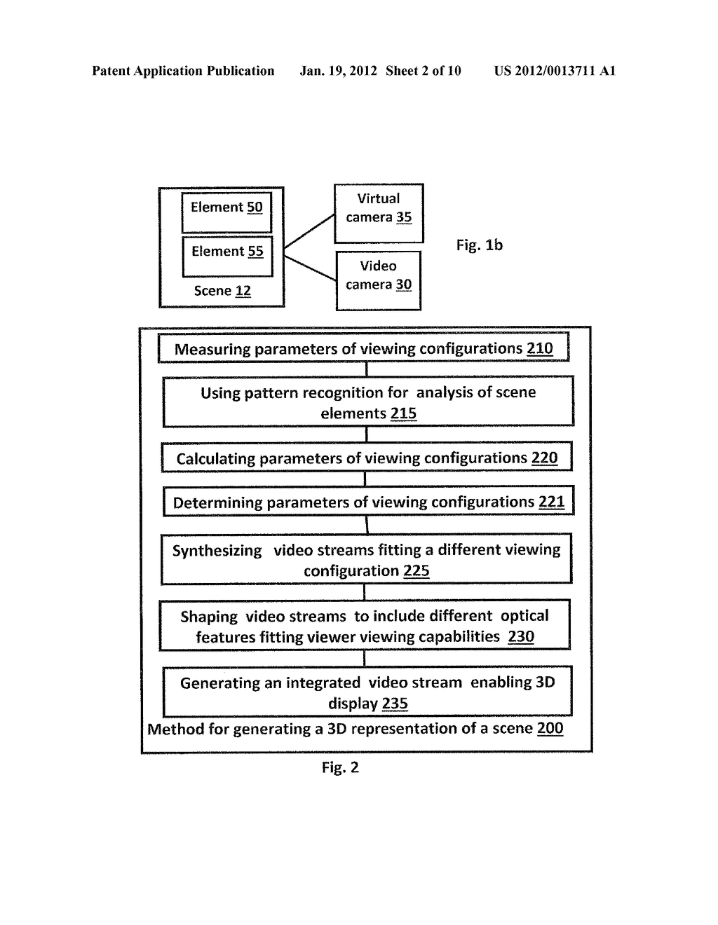 METHOD AND SYSTEM FOR CREATING THREE-DIMENSIONAL VIEWABLE VIDEO FROM A     SINGLE VIDEO STREAM - diagram, schematic, and image 03