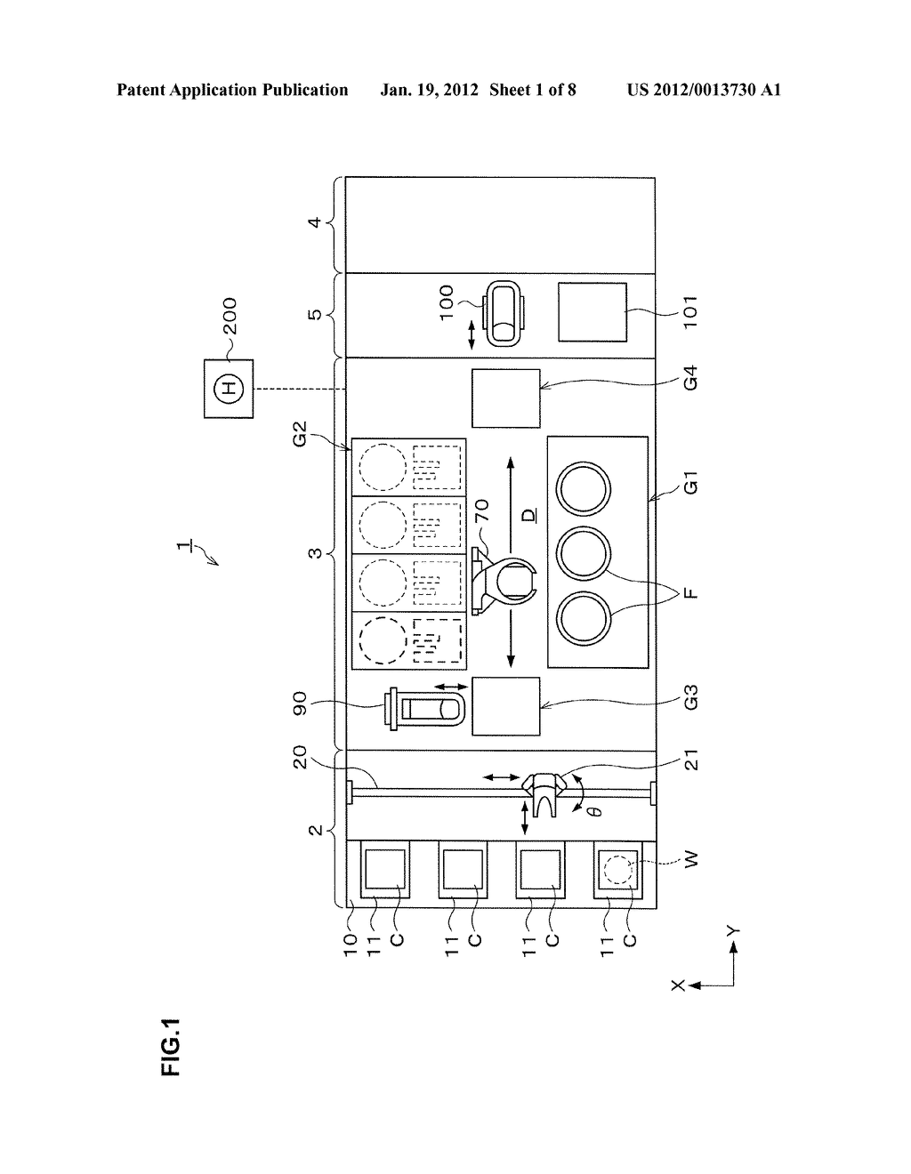 SUBSTRATE PROCESSING APPARATUS, SUBSTRATE PROCESSING METHOD AND     NON-TRANSITORY COMPUTER STORAGE MEDIUM - diagram, schematic, and image 02