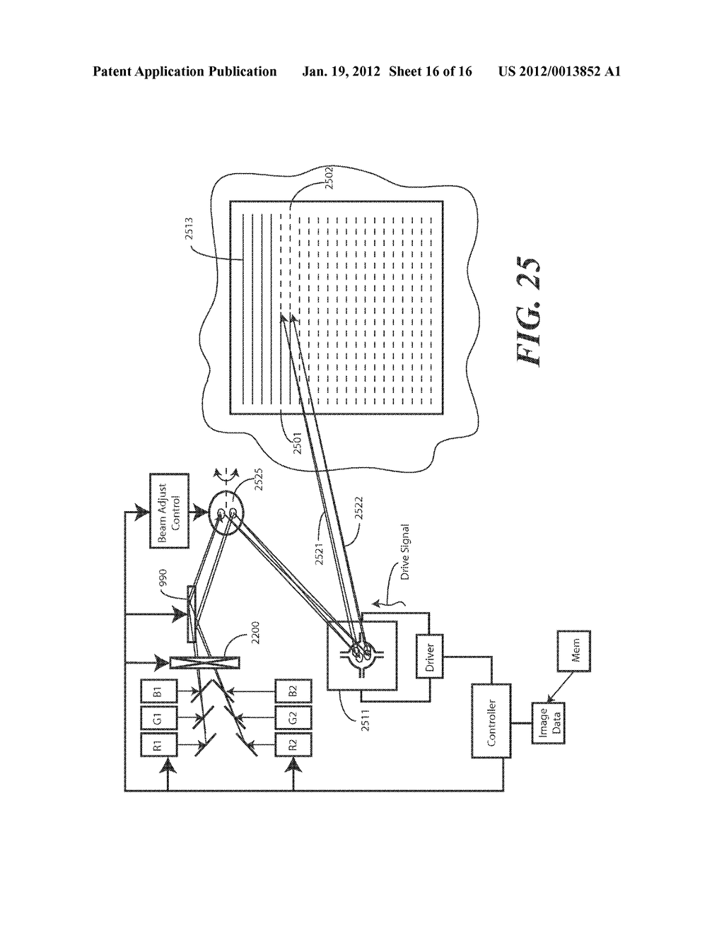 Alternating Beam Laser Imaging System with Reduced Speckle - diagram, schematic, and image 17