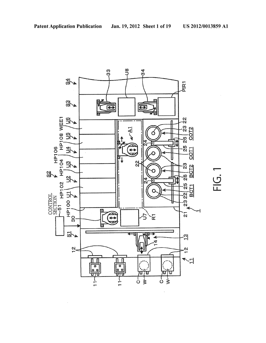 COATING AND DEVELOPING APPARATUS AND METHOD - diagram, schematic, and image 02