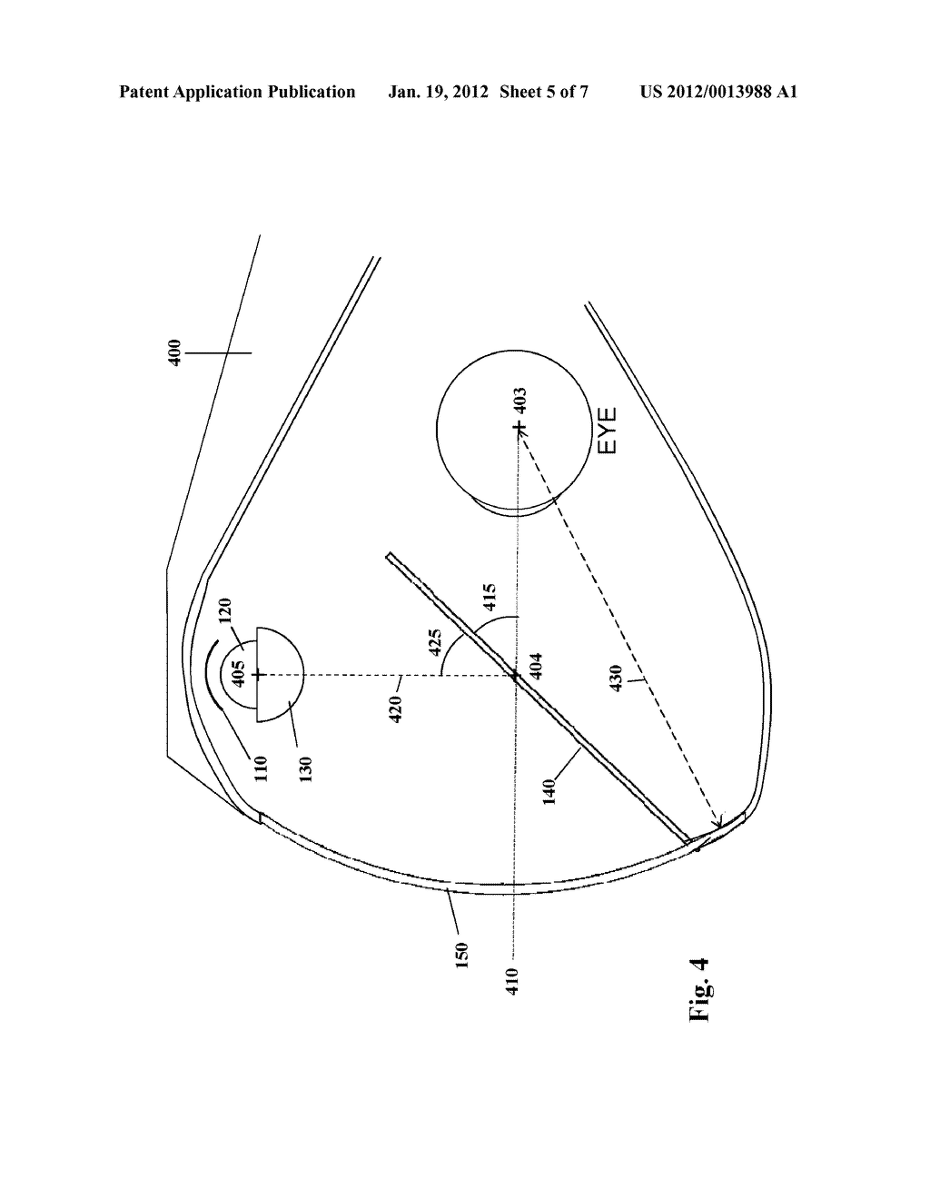 HEAD MOUNTED DISPLAY HAVING A PANORAMIC FIELD OF VIEW - diagram, schematic, and image 06