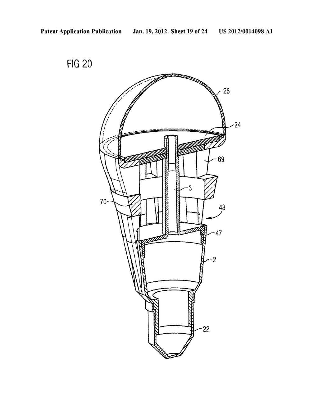 Cooling element for a lighting device - diagram, schematic, and image 20