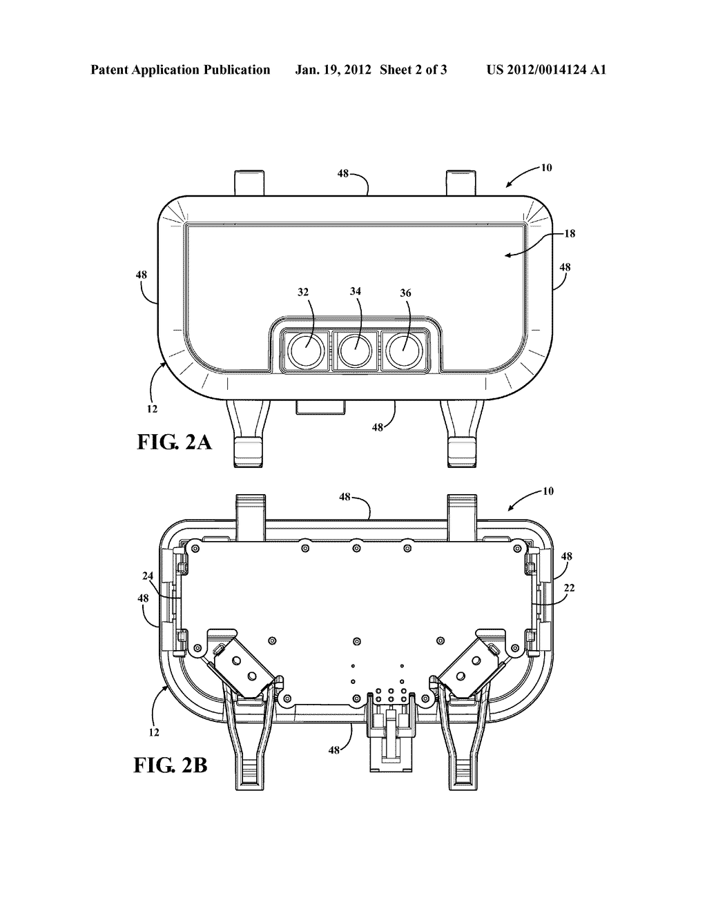 REDUCED PROFILE LAMP HAVING ENHANCED ILLUMINATION AND METHOD OF     CONSTRUCTION THEREOF - diagram, schematic, and image 03