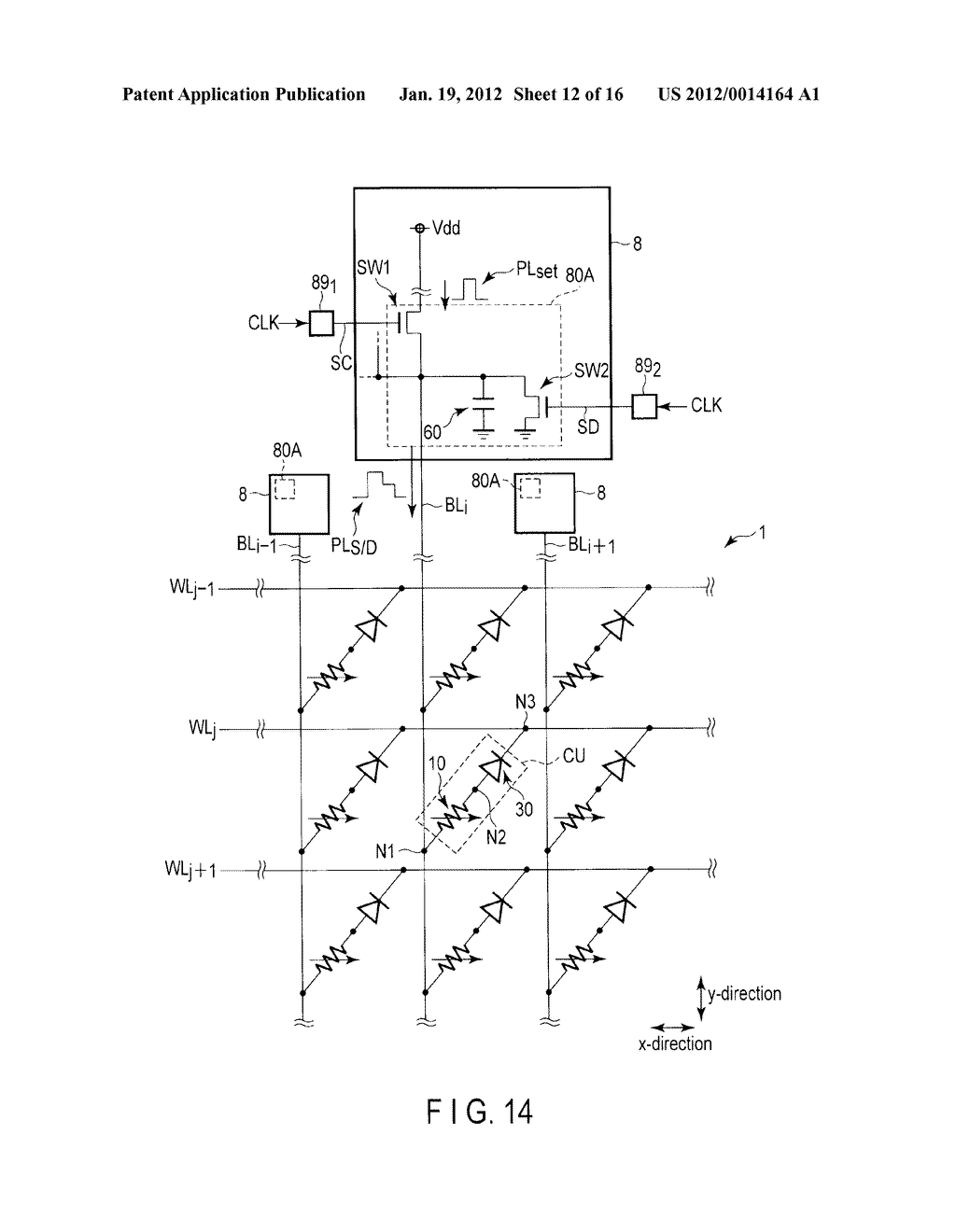 RESISTANCE-CHANGE MEMORY AND METHOD OF OPERATING THE SAME - diagram, schematic, and image 13