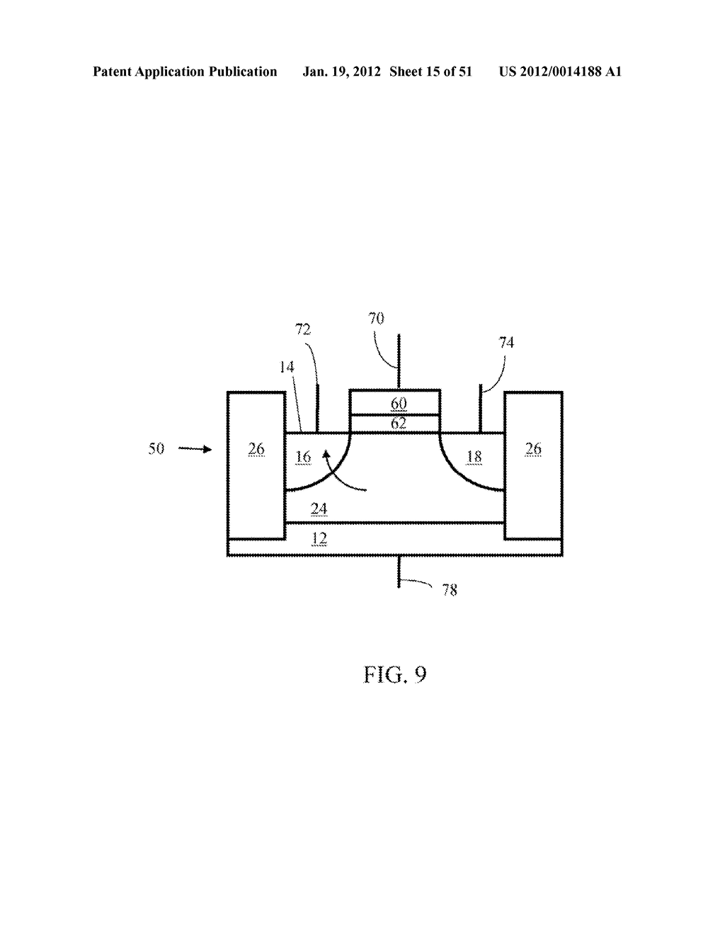 METHOD OF MAINTAINING THE STATE OF SEMICONDUCTOR MEMORY HAVING     ELECTRICALLY FLOATING BODY TRANSISTOR - diagram, schematic, and image 16