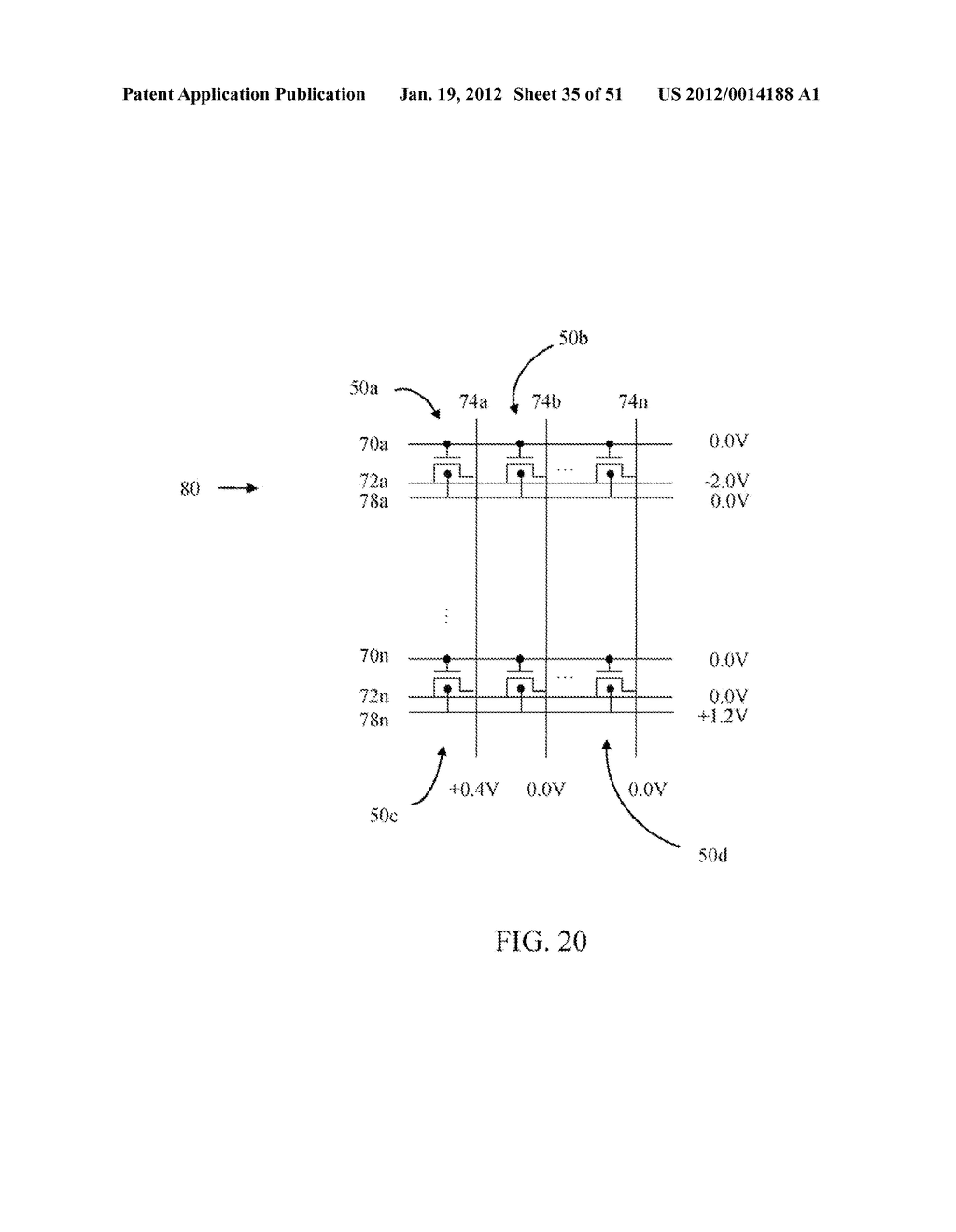 METHOD OF MAINTAINING THE STATE OF SEMICONDUCTOR MEMORY HAVING     ELECTRICALLY FLOATING BODY TRANSISTOR - diagram, schematic, and image 36