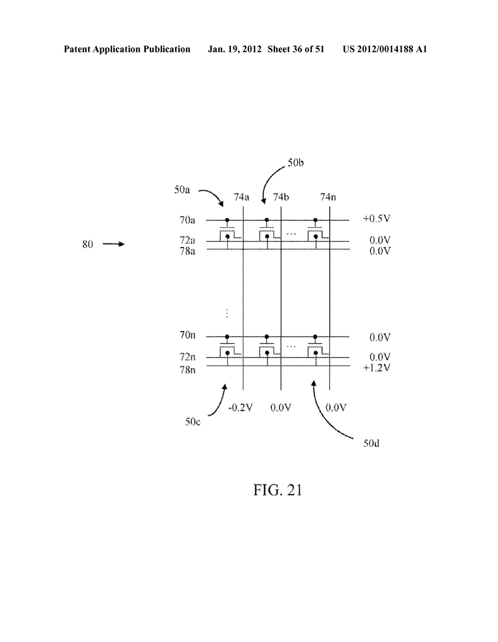 METHOD OF MAINTAINING THE STATE OF SEMICONDUCTOR MEMORY HAVING     ELECTRICALLY FLOATING BODY TRANSISTOR - diagram, schematic, and image 37