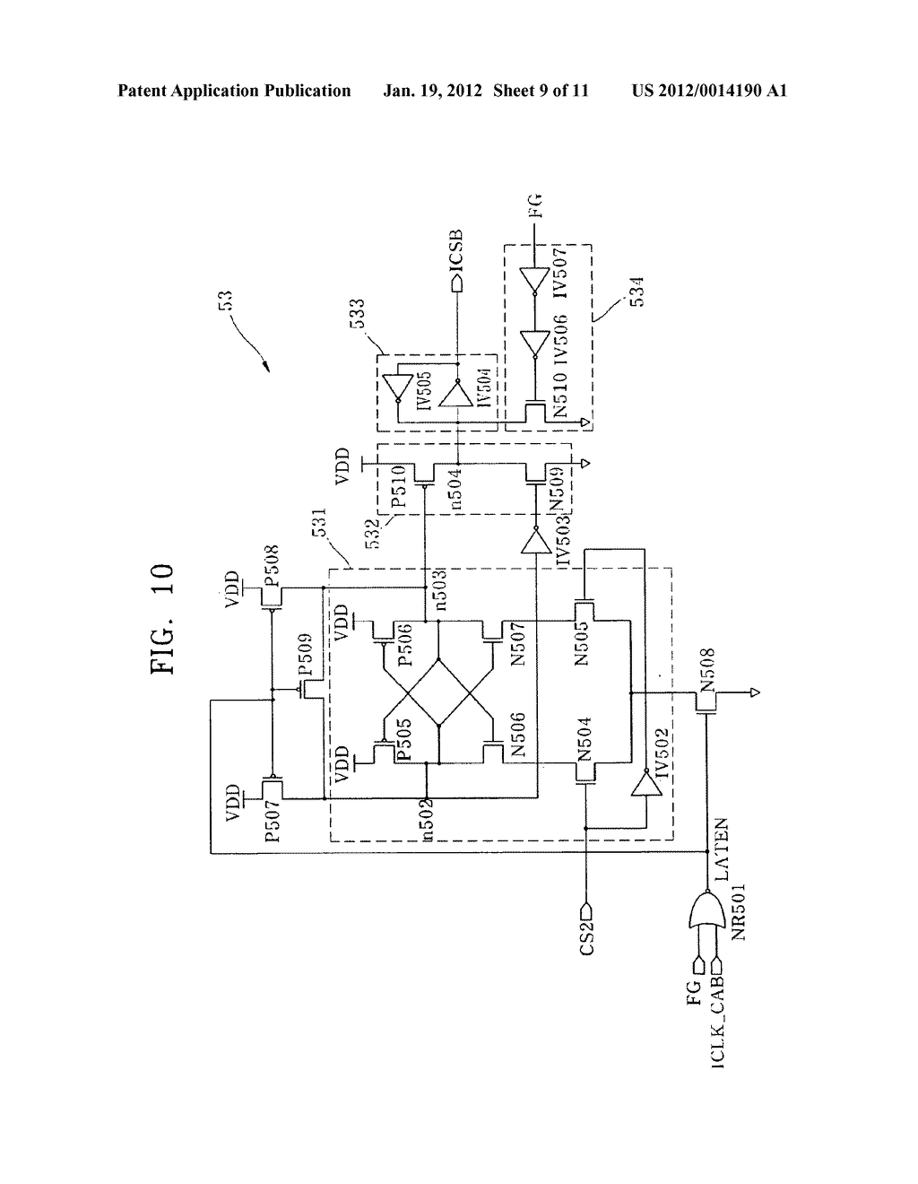 Refresh Signal Generating Circuit - diagram, schematic, and image 10