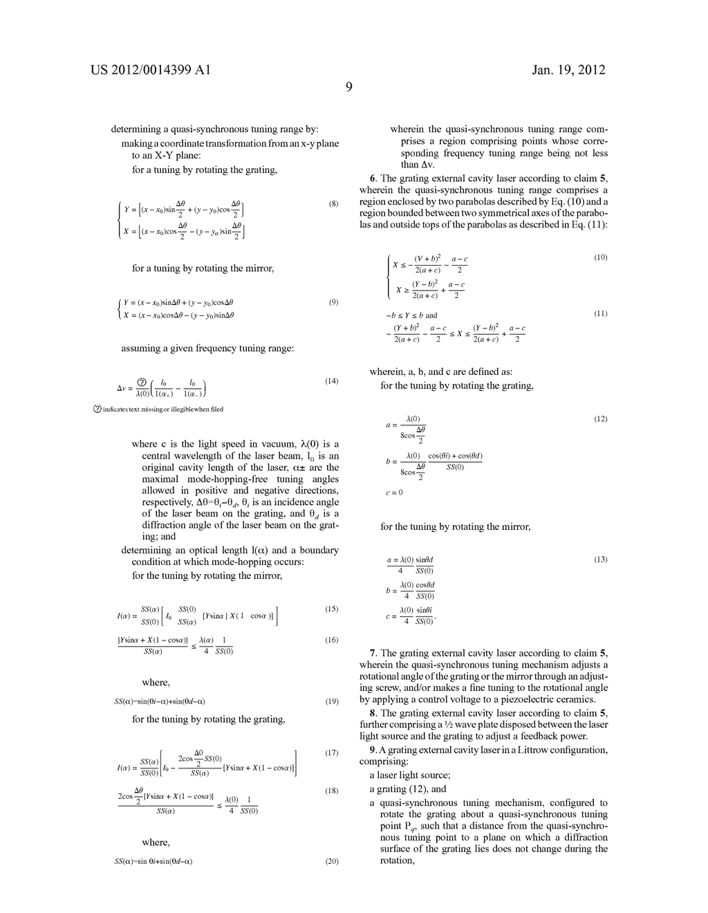 Grating External-Cavity Laser and Quasi-Synchronous Tuning Method Thereof - diagram, schematic, and image 27