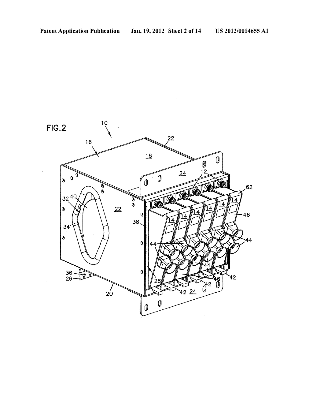 FIBER OPTIC MODULE AND SYSTEM INCLUDING REAR CONNECTORS - diagram, schematic, and image 03