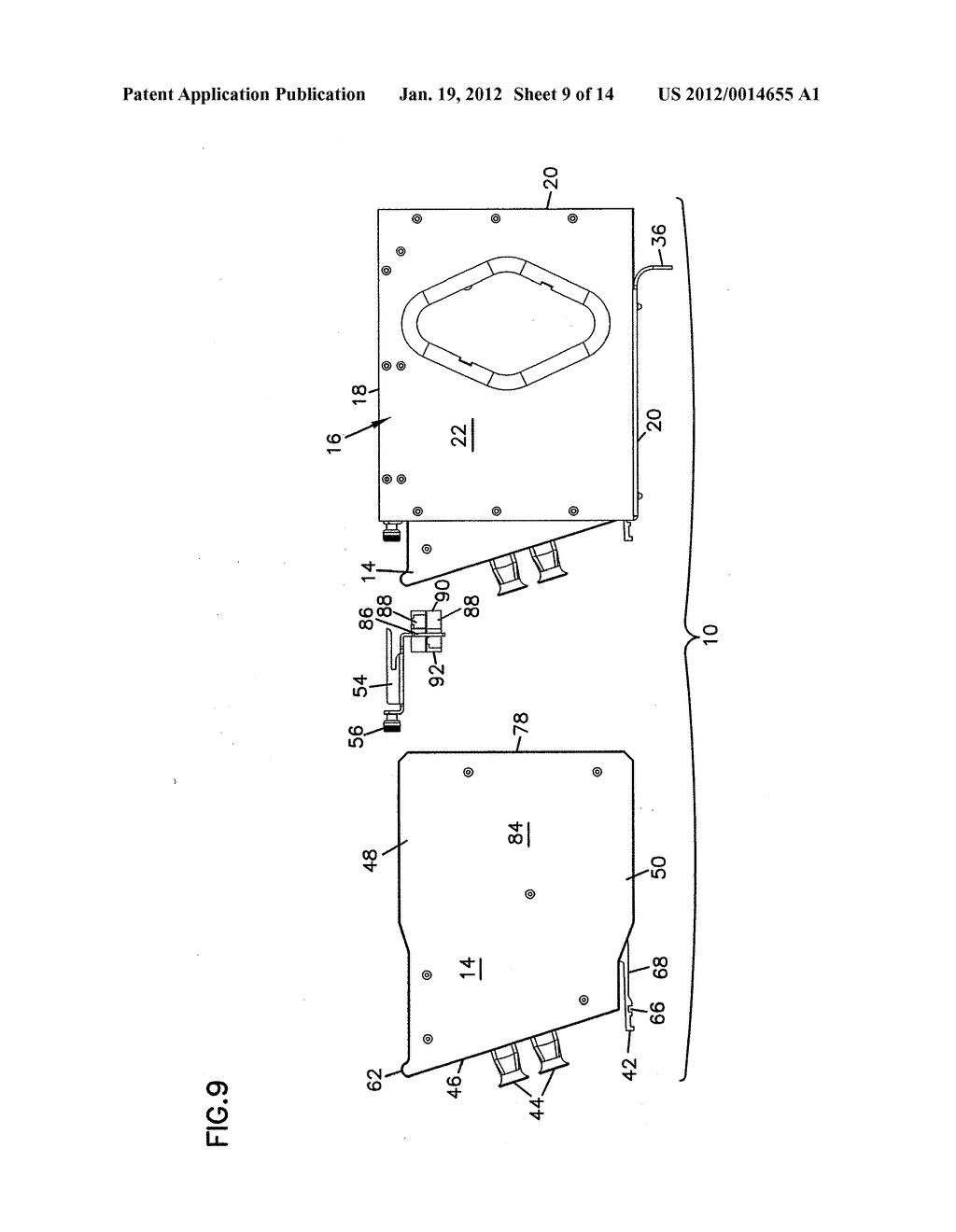 FIBER OPTIC MODULE AND SYSTEM INCLUDING REAR CONNECTORS - diagram, schematic, and image 10