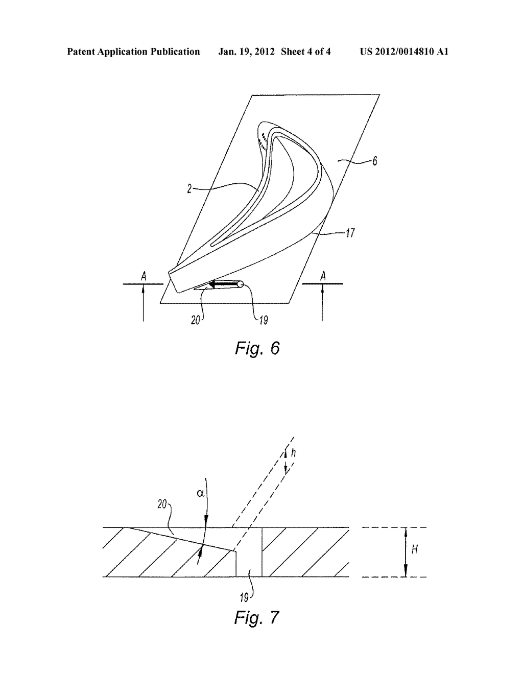 TURBINE VANE WITH DUSTING HOLE AT THE BASE OF THE BLADE - diagram, schematic, and image 05