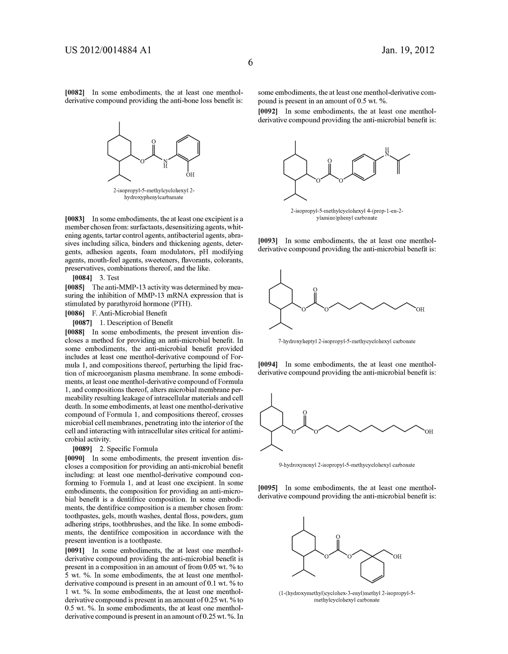 MENTHOL-DERIVATIVE COMPOUNDS AND USE THEREOF AS ORAL AND SYSTEMIC ACTIVE     AGENTS - diagram, schematic, and image 07