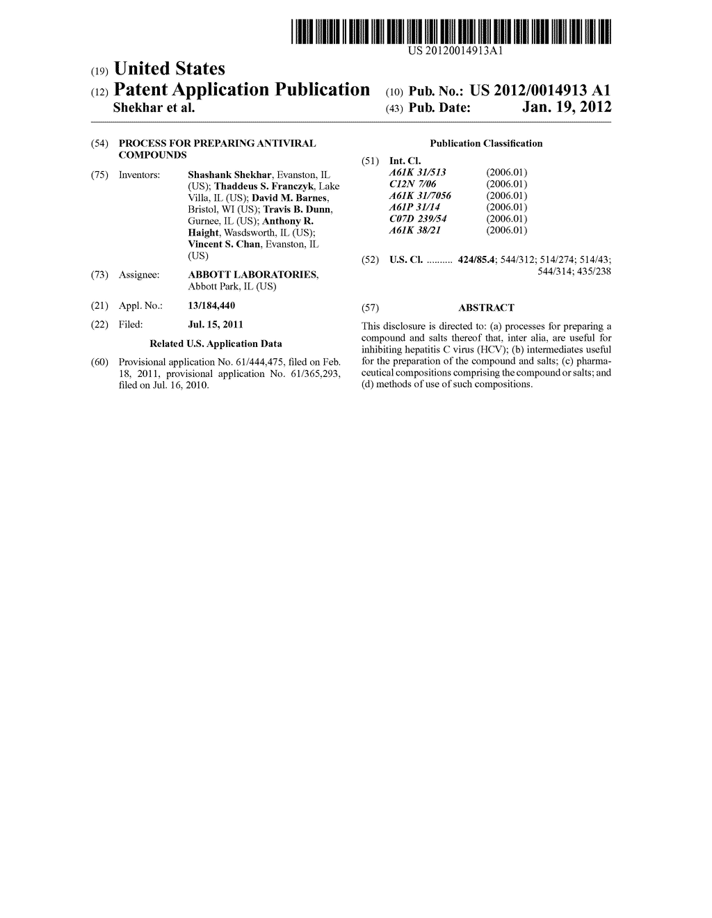 PROCESS FOR PREPARING ANTIVIRAL COMPOUNDS - diagram, schematic, and image 01