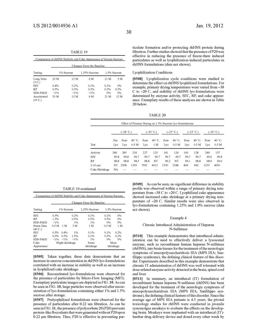 METHODS AND COMPOSITIONS FOR CNS DELIVERY OF HEPARAN N-SULFATASE - diagram, schematic, and image 71