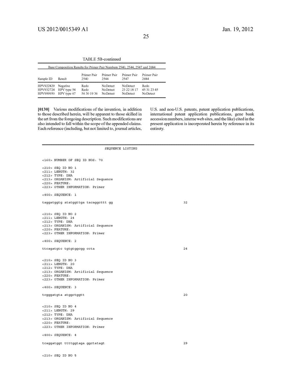 COMPOSITIONS FOR USE IN IDENTIFICATION OF PAPILLOMAVIRUS - diagram, schematic, and image 30