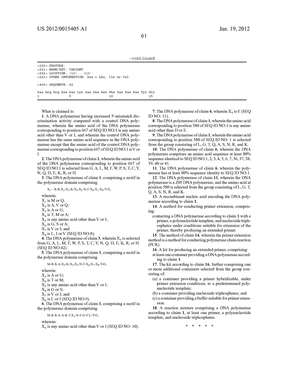 DNA POLYMERASES WITH INCREASED  3'-MISMATCH DISCRIMINATION - diagram, schematic, and image 64