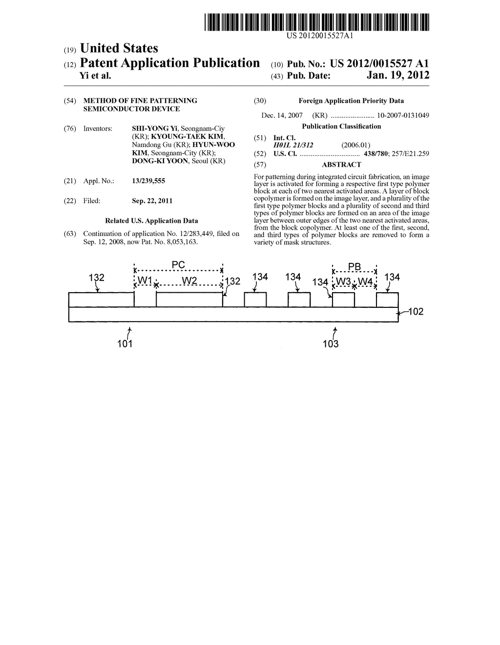 Method of Fine Patterning Semiconductor Device - diagram, schematic, and image 01