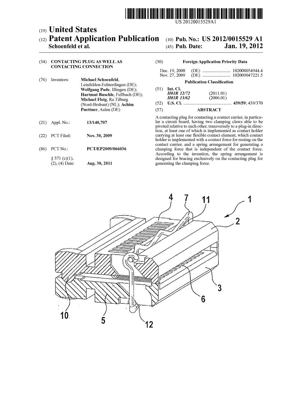 CONTACTING PLUG AS WELL AS CONTACTING CONNECTION - diagram, schematic, and image 01