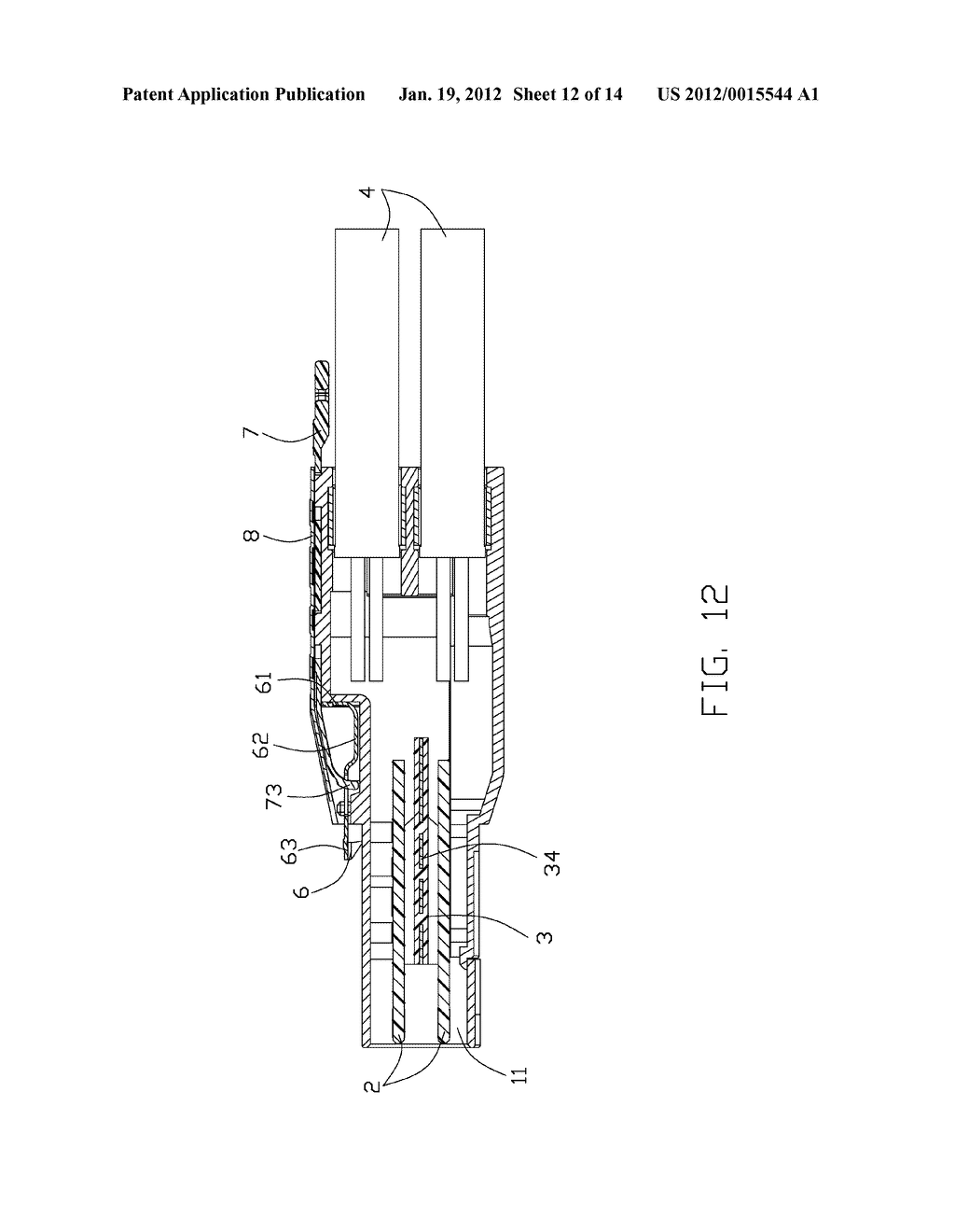 ELECTRICAL CONNECTOR ASSEMBLY HAVING ENGAGING MEANS FOR PROVIDING HOLDING     FORCE - diagram, schematic, and image 13