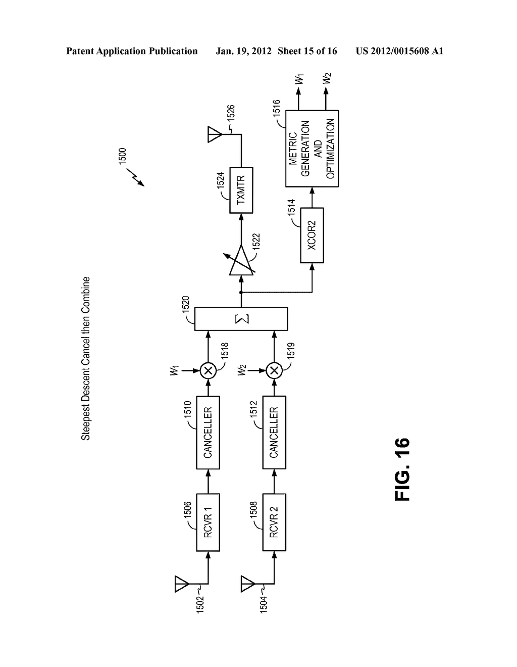 METHOD IN A WIRELESS REPEATER EMPLOYING AN ANTENNA ARRAY FOR INTERFERENCE     REDUCTION - diagram, schematic, and image 16