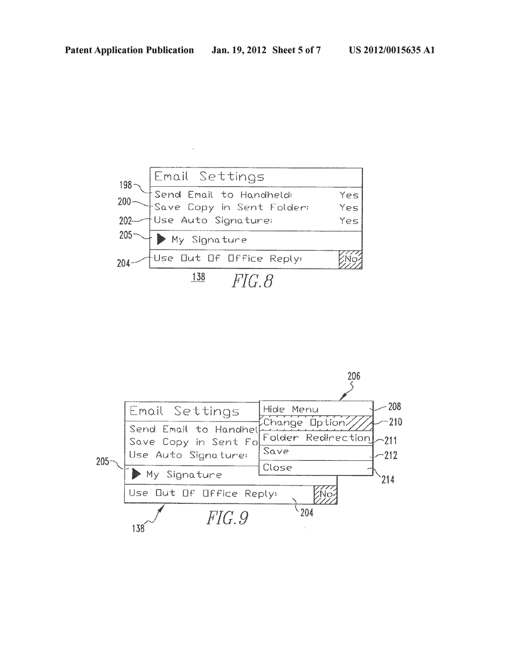 Wireless Handheld Device, System, and Method of Detecting and Storing     Email Settings - diagram, schematic, and image 06